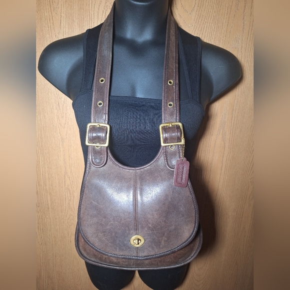 Vintage Coach Crescent Saddle Bag